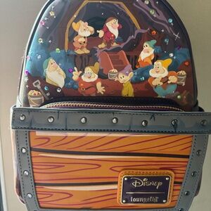 Loungefly Seven Dwarfs Mine cart Mini Backpack